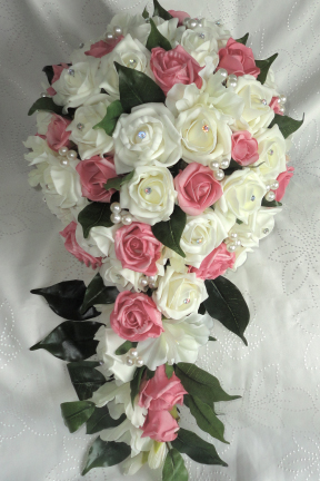 Dusky Pink & Ivory Wedding Shower Bouquet